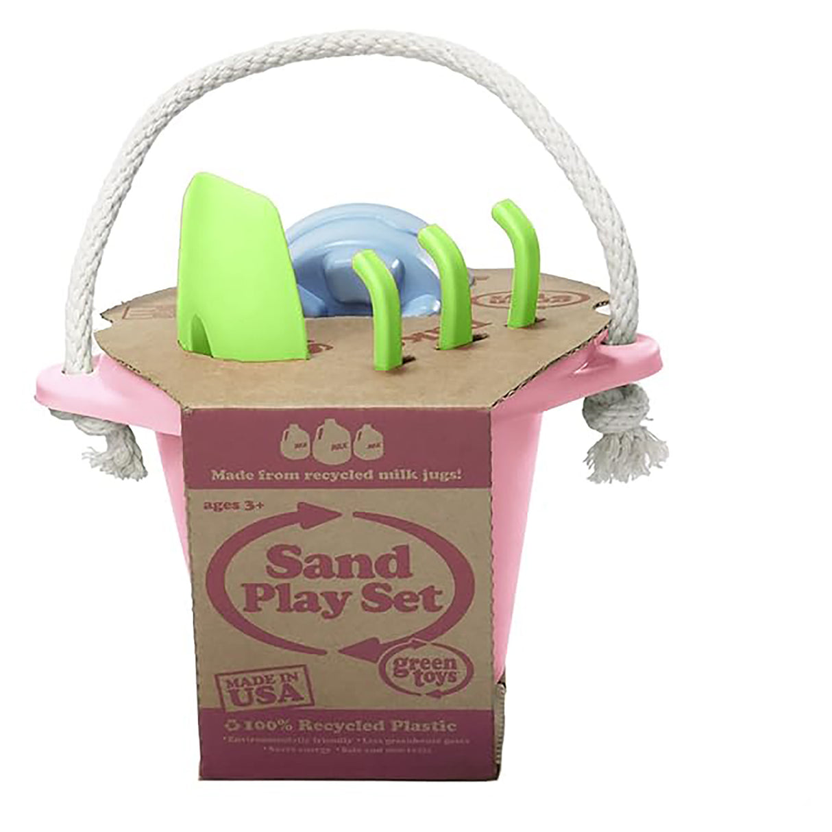 Green Toys Sand Play Set, Pink