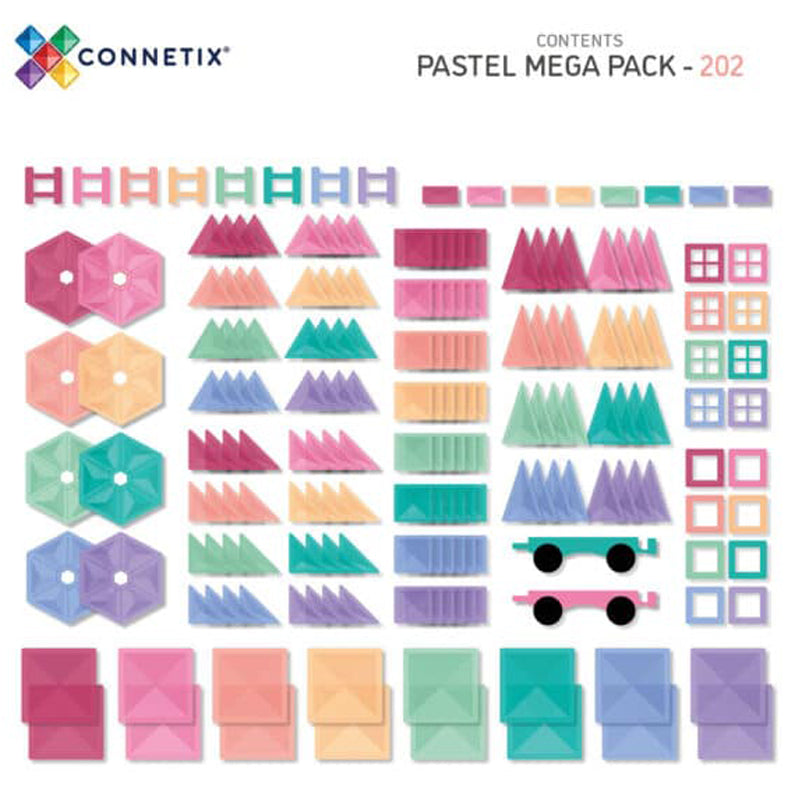 Connetix Pastel Mega Pack 202 pc