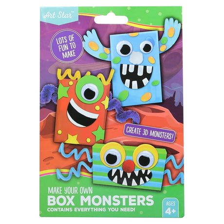 Art Star Make Your Own 3D Box  Monsters Makes 3
