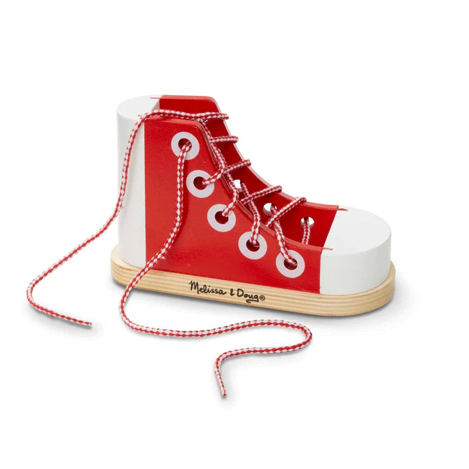 Melissa & Doug Wooden Lacing Sneaker