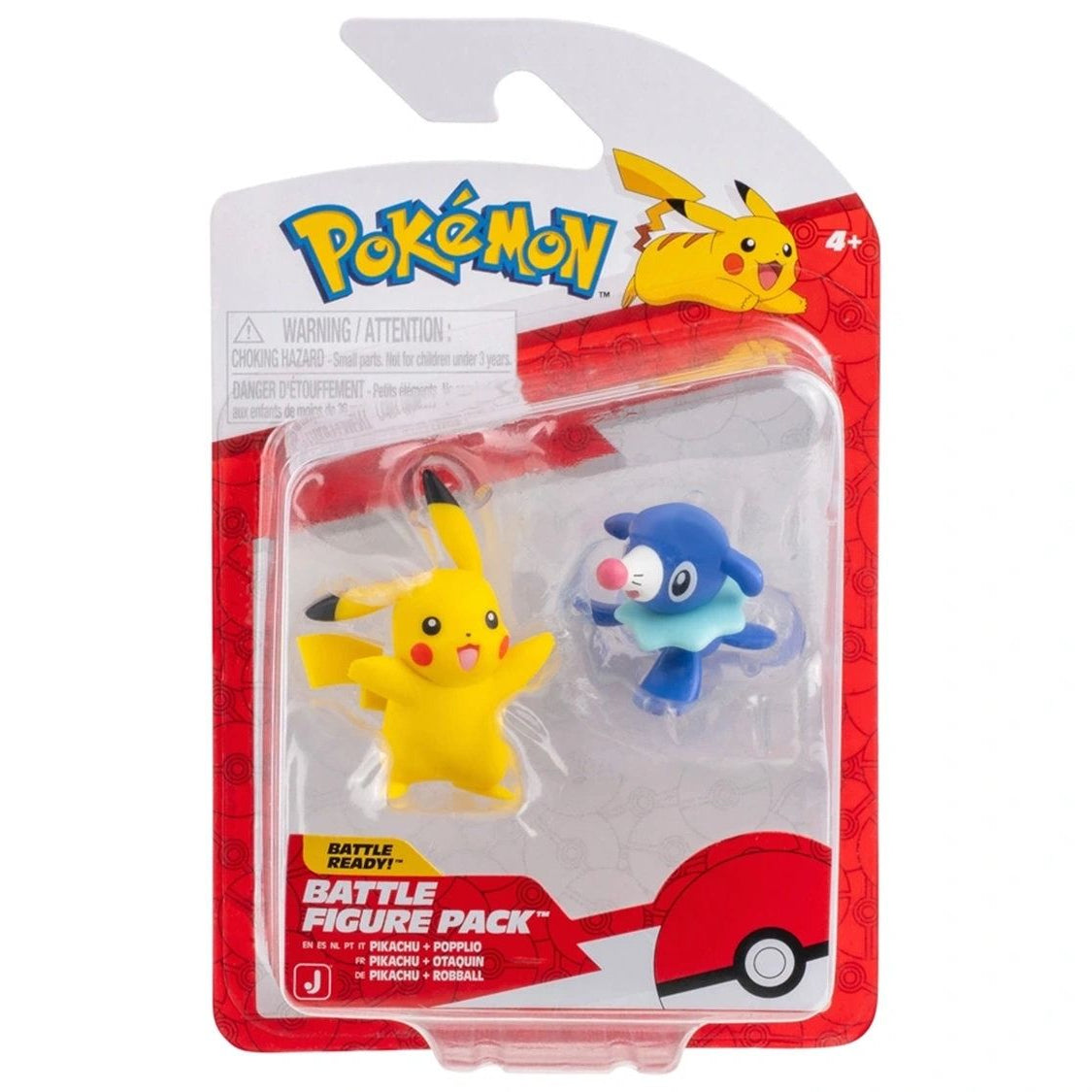 Pokemon Battle Figure Popplio and Pikachu