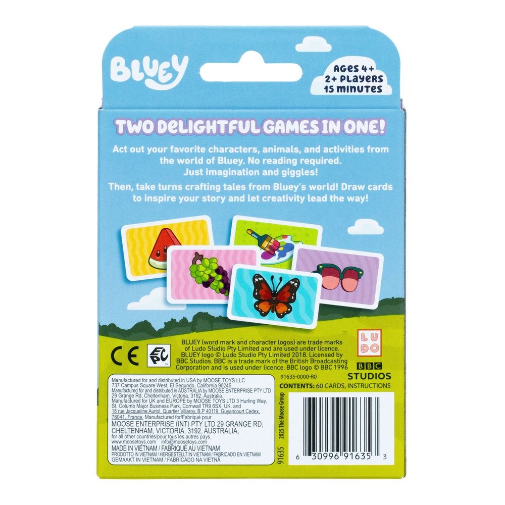 Bluey Card Game Charades Card Game