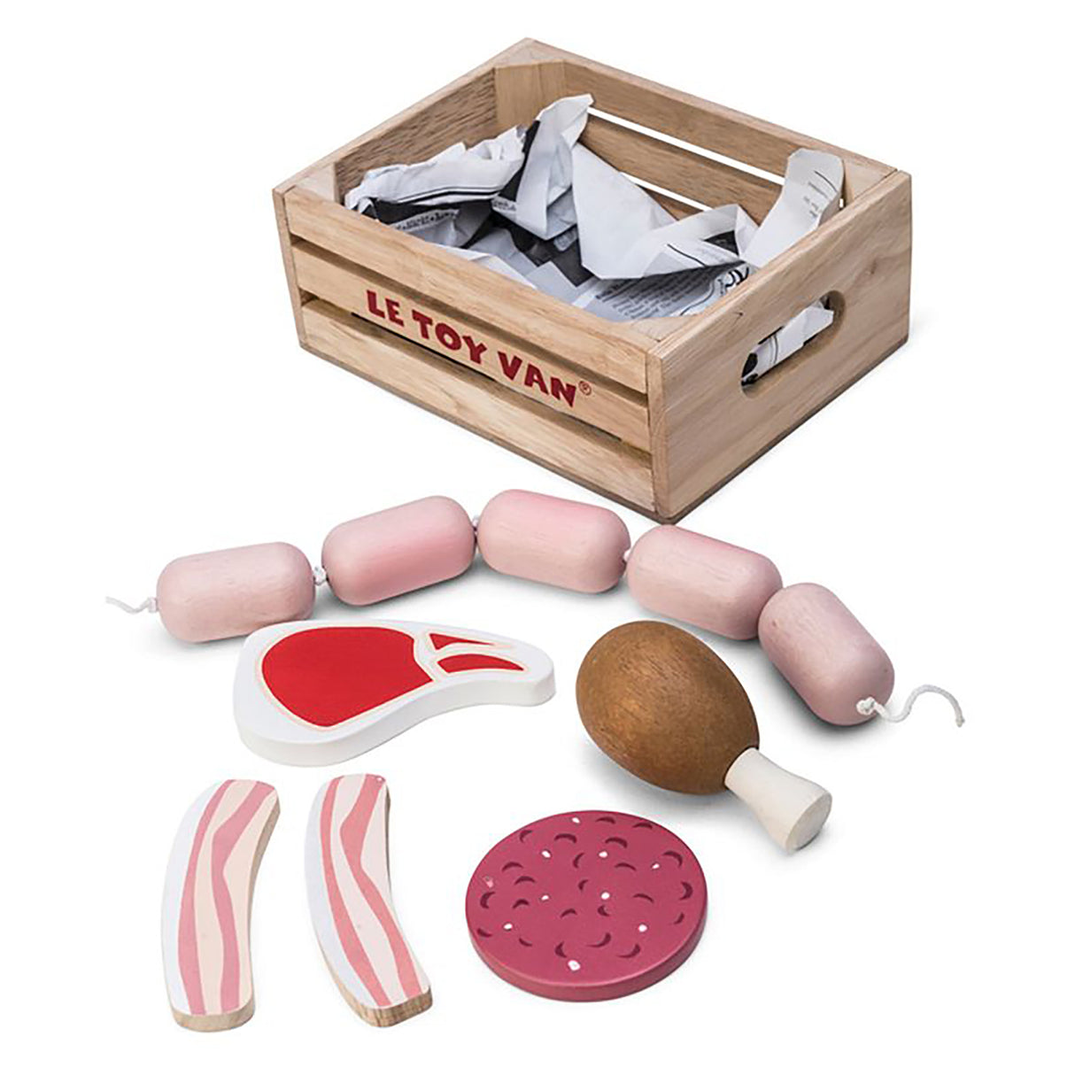 Le Toy Van Honeybake Market Meat in Crate