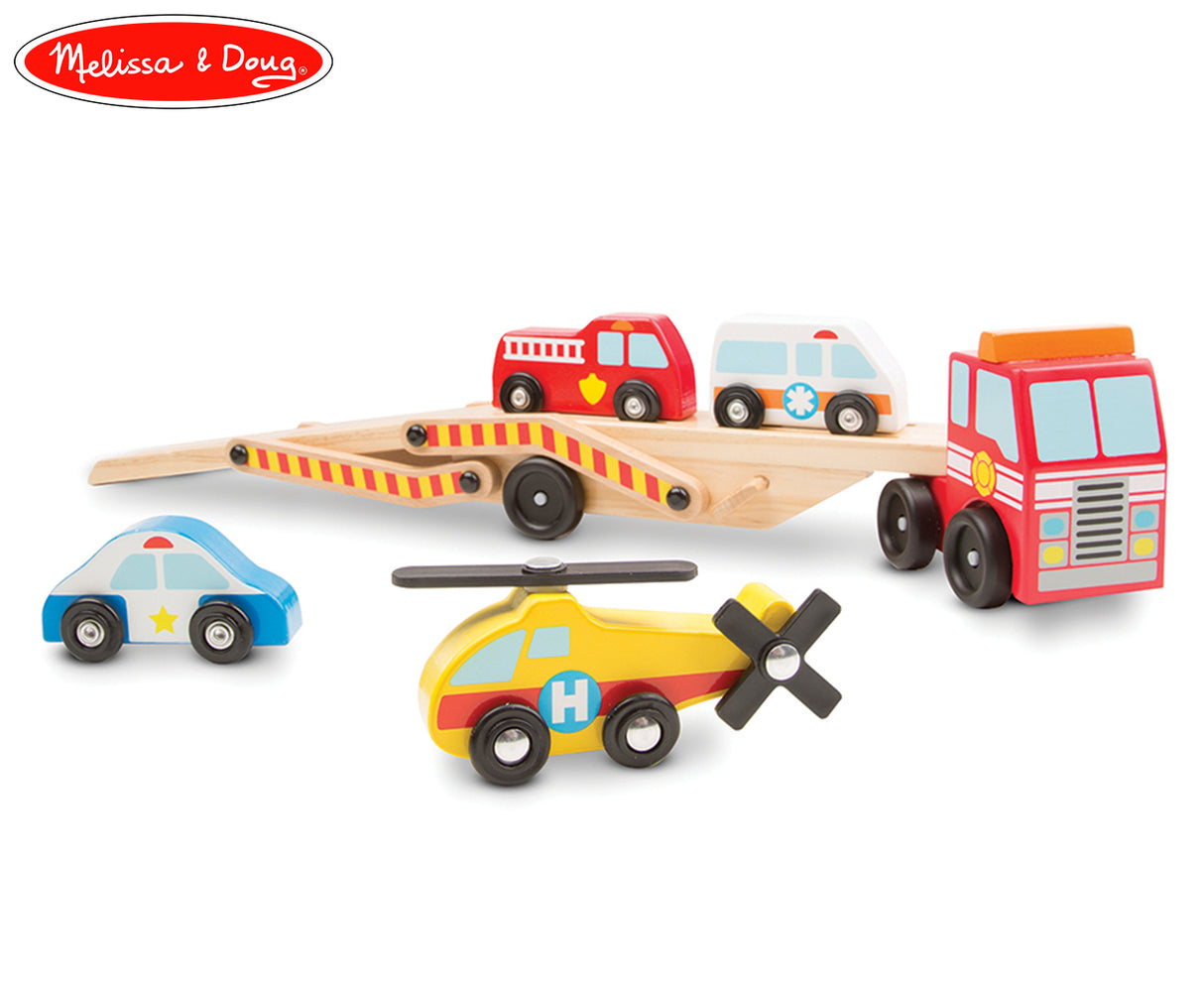 Melissa & Doug Emergency Vehicle Carrier