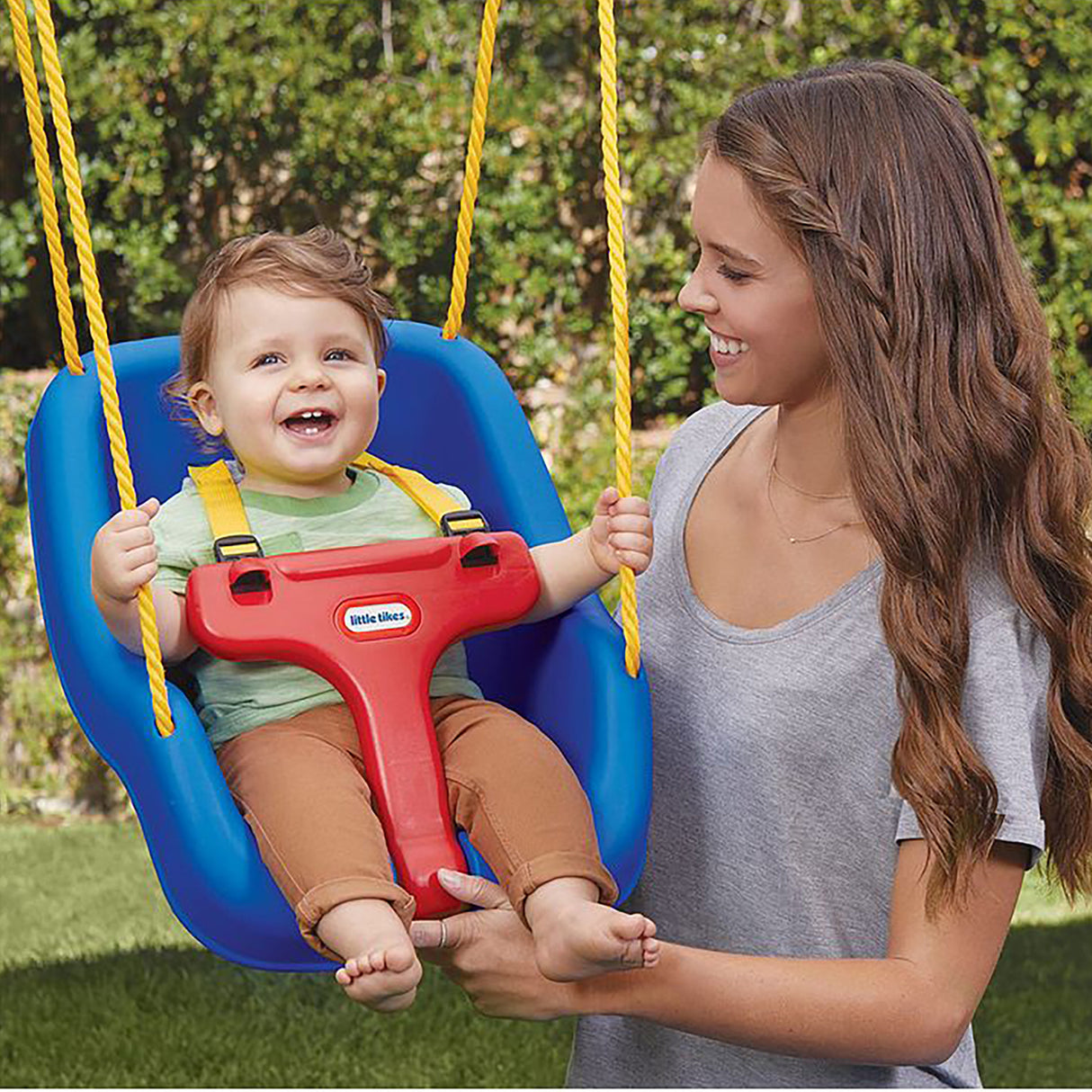 Little Tikes 2-in-1 Snug 'N Secure Swing, Blue