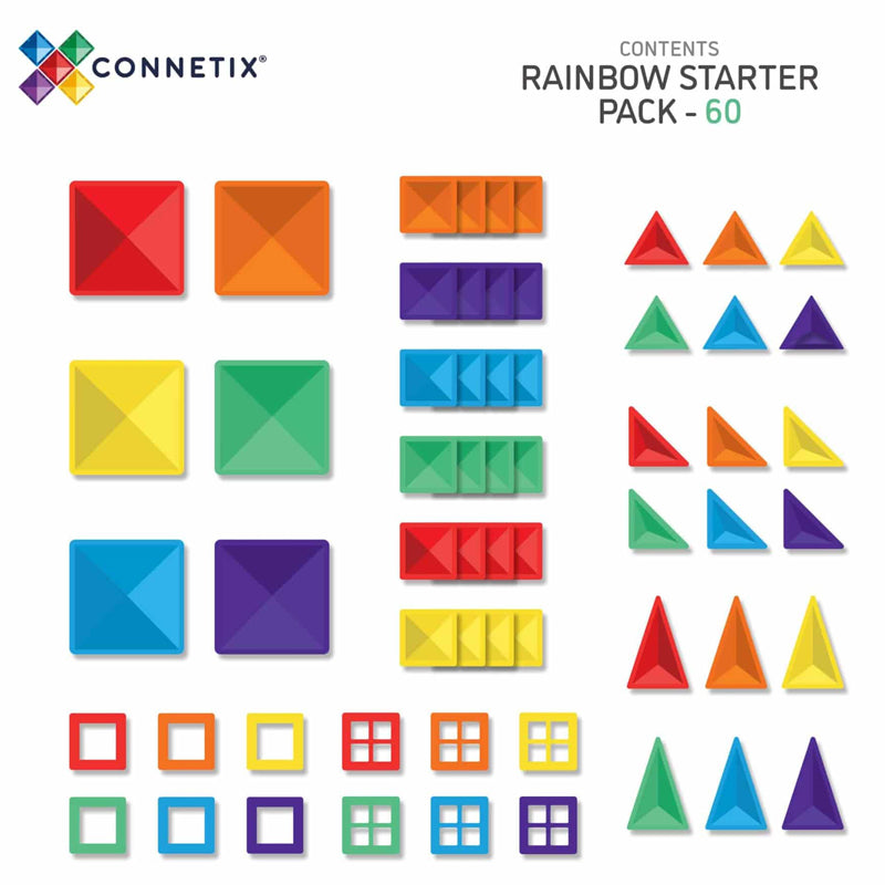 Connetix Rainbow Starter Pack 60 pc