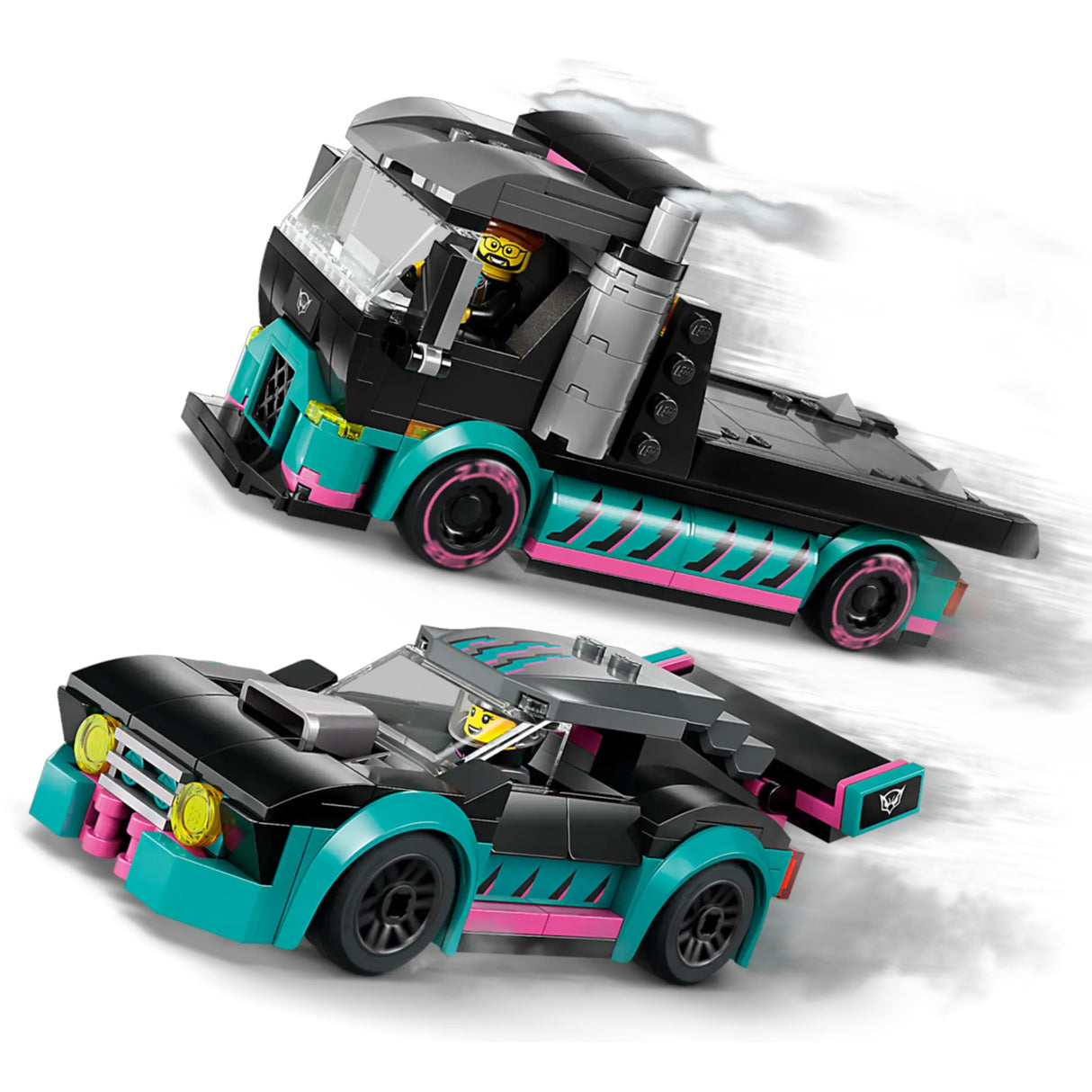 LEGO City Race Car and Car Carrier Truck 60406, (328-pieces)