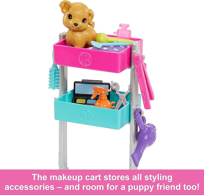 Barbie Malibu Stylist Doll & 14 Accessories Playset