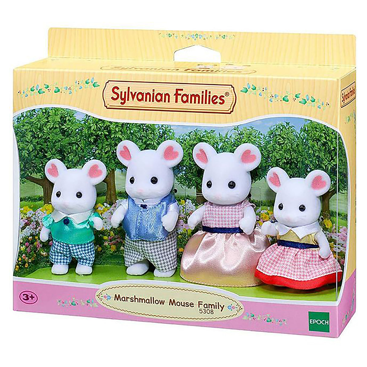 Sylvanian Families Marshmallow Mouse Family