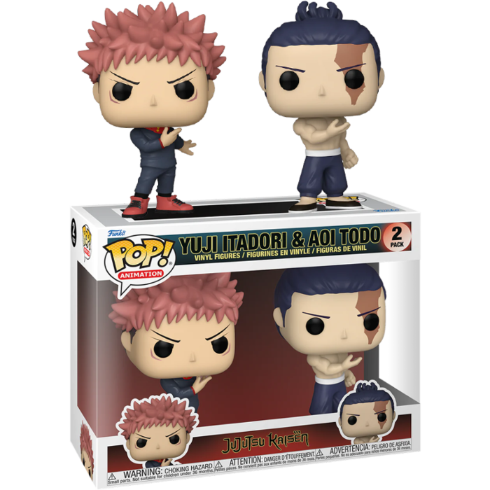 Jujutsu Kaisen Itadori & Todo Pop! 2PK Vinyl Figure