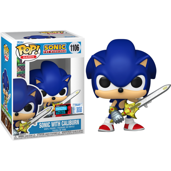 Sonic with Caliburn Pop! NYCC Expo RS Vinyl Figure