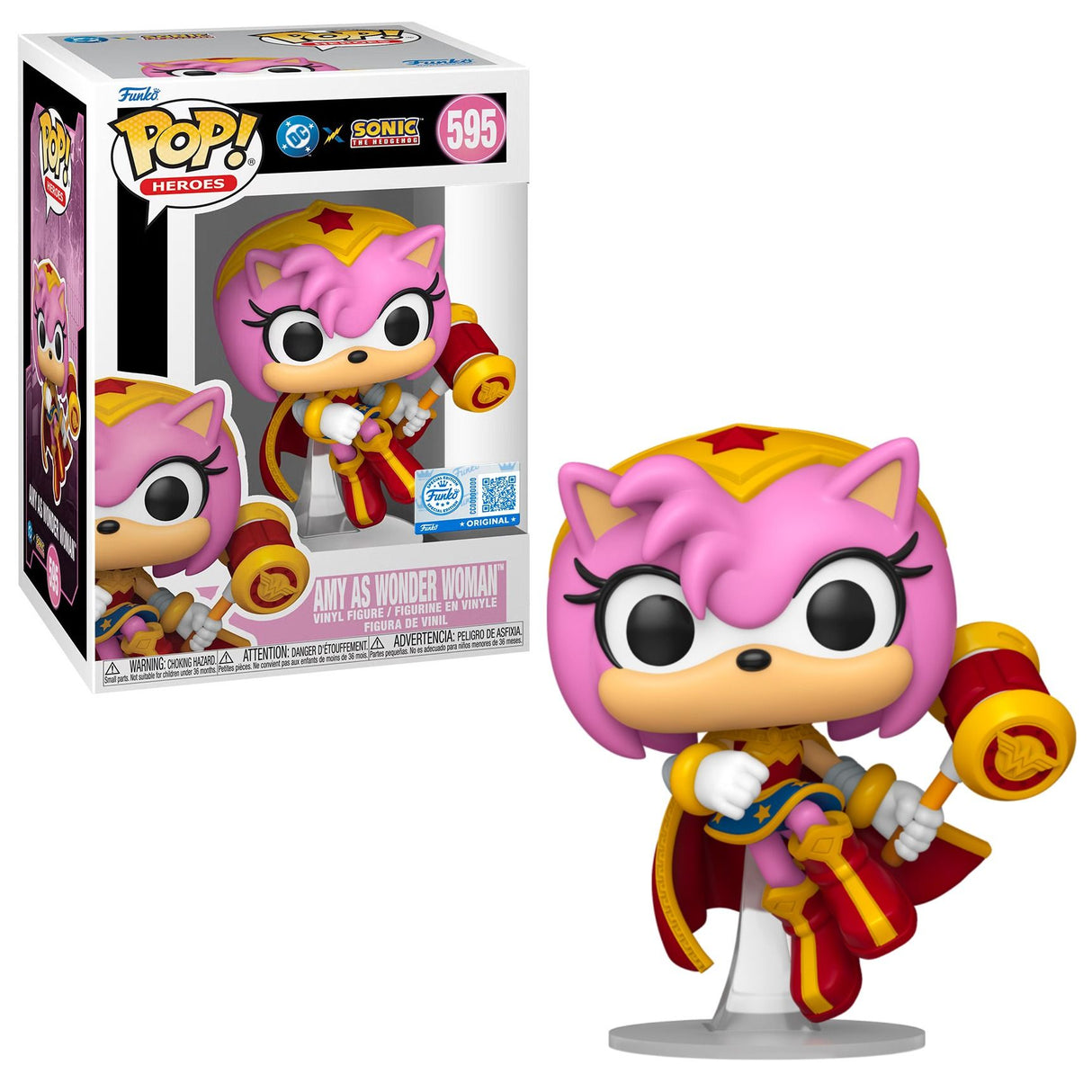 JLA X Sonic Amy Rose as Wonder Woman Pop! Vinyl Figure