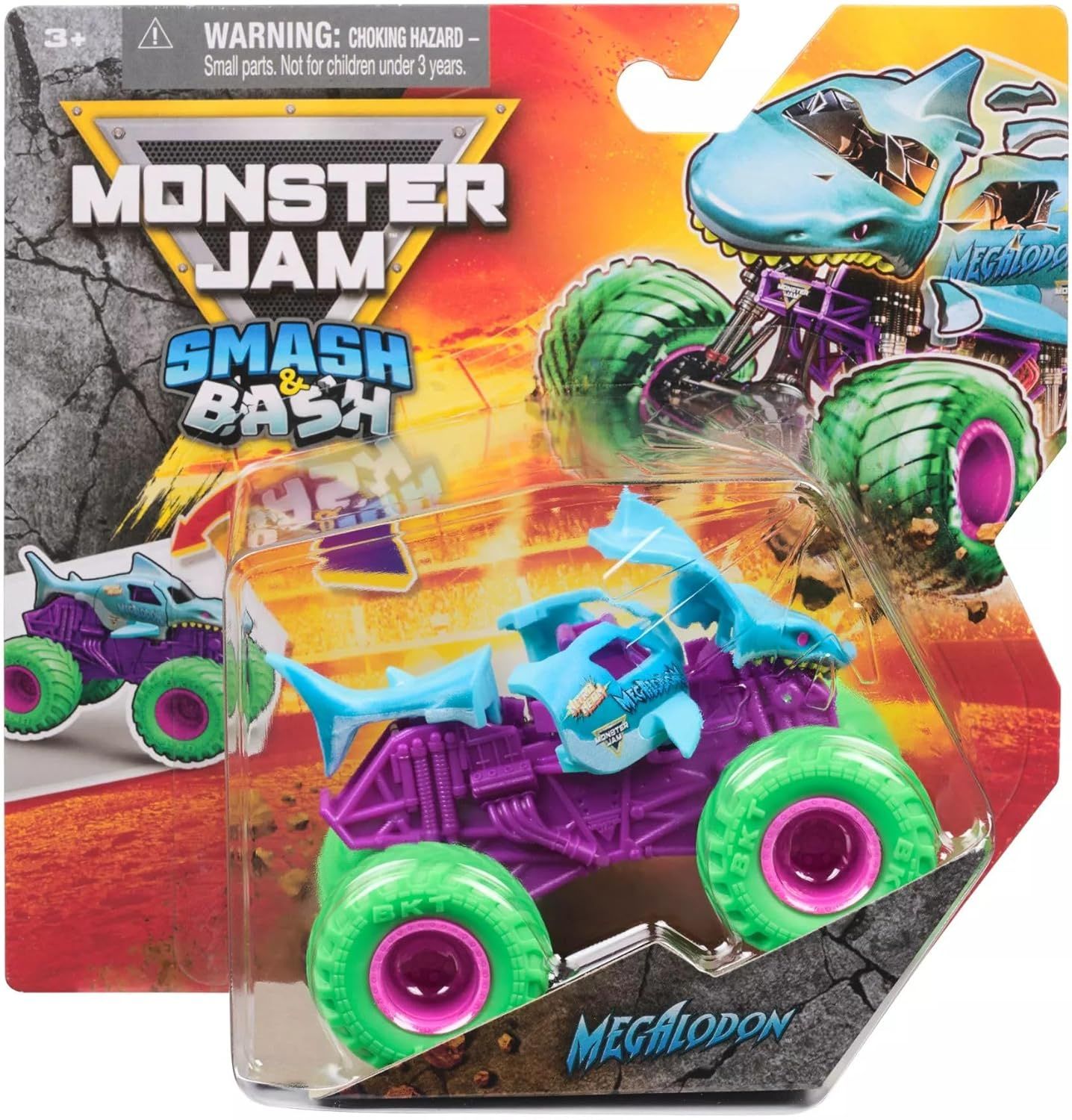 Monster Jam 1:64 Smash & Bash Megalodon – Toys