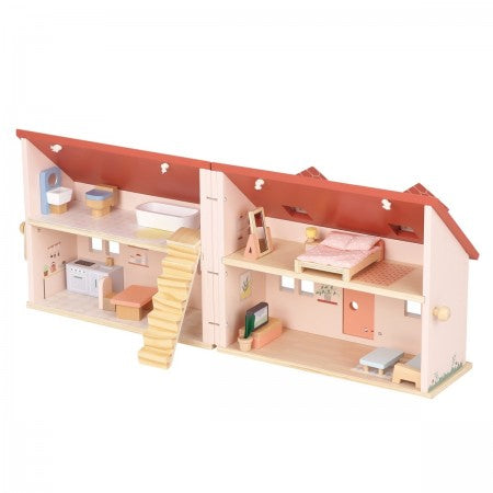 Mini Folding Doll House With Furniture