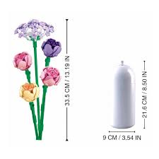 Sluban Peony with diy vase 198 pcs