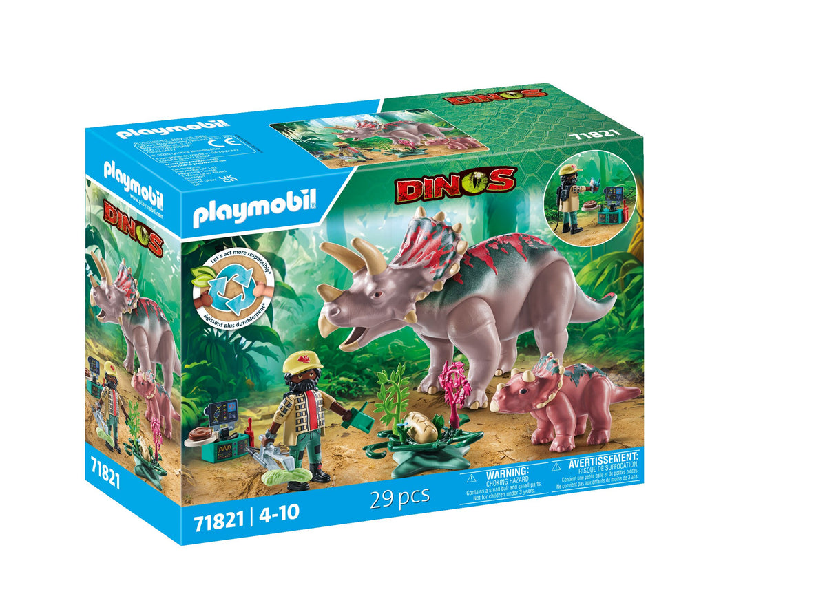 Playmobil Triceratops Family