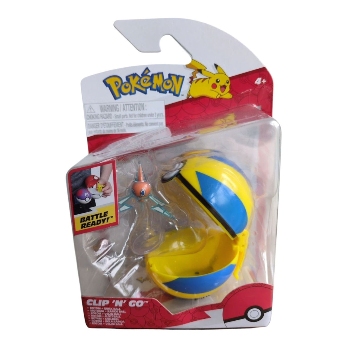 Pokemon Clip N Go Poke Ball Rotom with Quick Ball