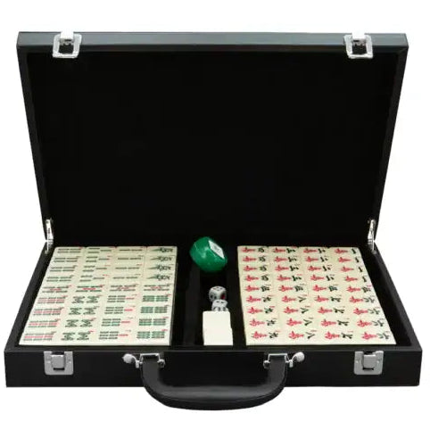 Dal Rossi Hong Kong Style (large tiles) Mahjong Set PU leather