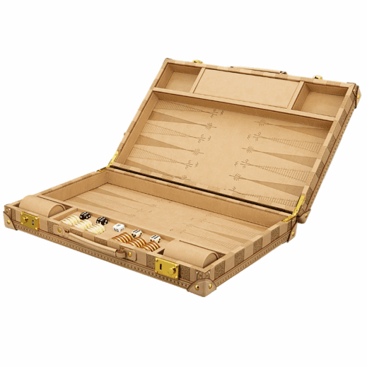 Dal Rossi Italy Sandstone PU Leather 18 inch Backgammon