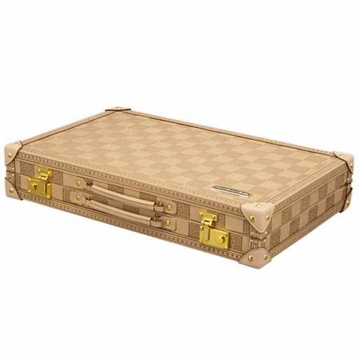 Dal Rossi Italy Sandstone PU Leather 18 inch Backgammon