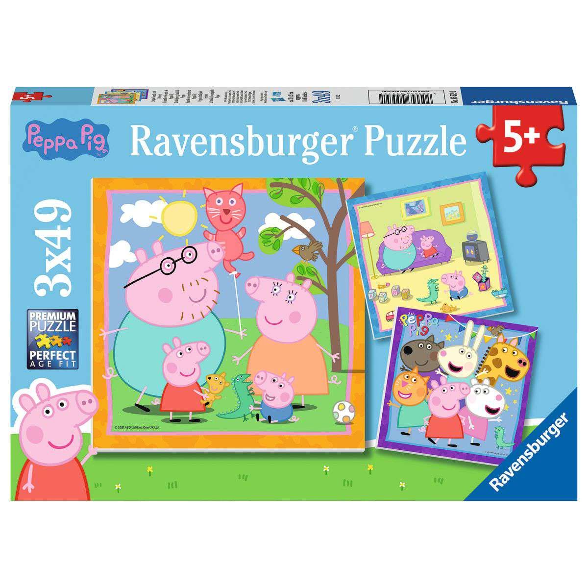 Ravensburger Peppa Pig Peppa's Family and Friends Puzzle 3x49 Piece