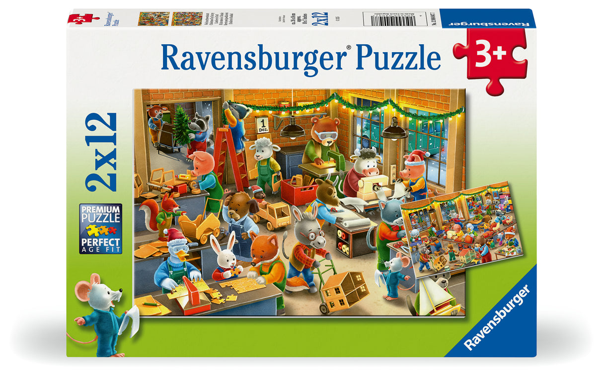 Ravensburger Christmas Toy Factory WT 2x24p