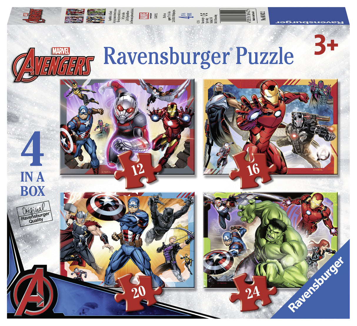 Ravensburger Disney Marvel Avengers 12/16/20/24p