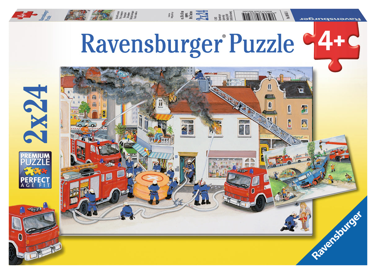 Ravensburger Busy Fire Brigade Puzzle 2x24p