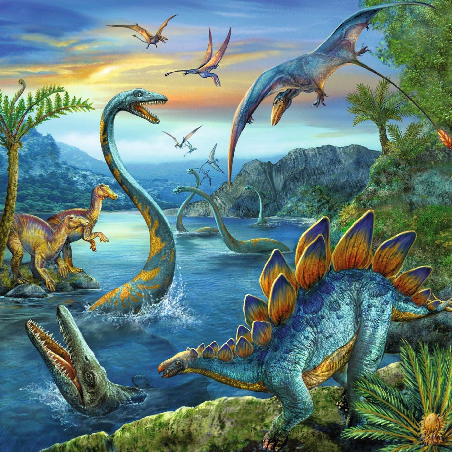 Ravensburger Dinosaur Fascination Jigsaw Puzzle 3x49 Pieces