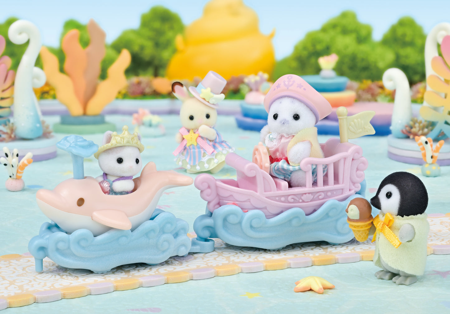 Sylvanian Families Amusement Park Ride Set Ride the Waves