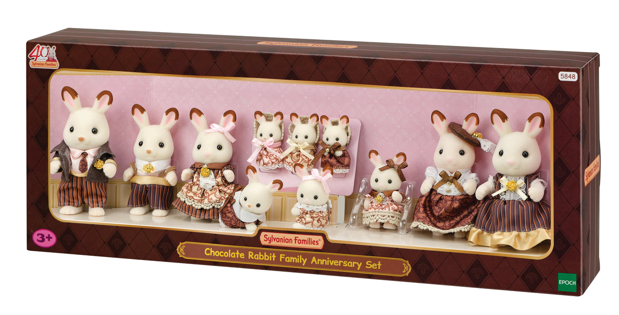 Sylvanian Families Chocolate Rabbit Family Anniversary Set