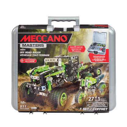 Meccano Masters 27 in 1 Off Road Set in Case