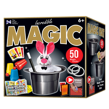 The Magic Factory Incredible Magic Hat 50 Tricks with Plush Bunny