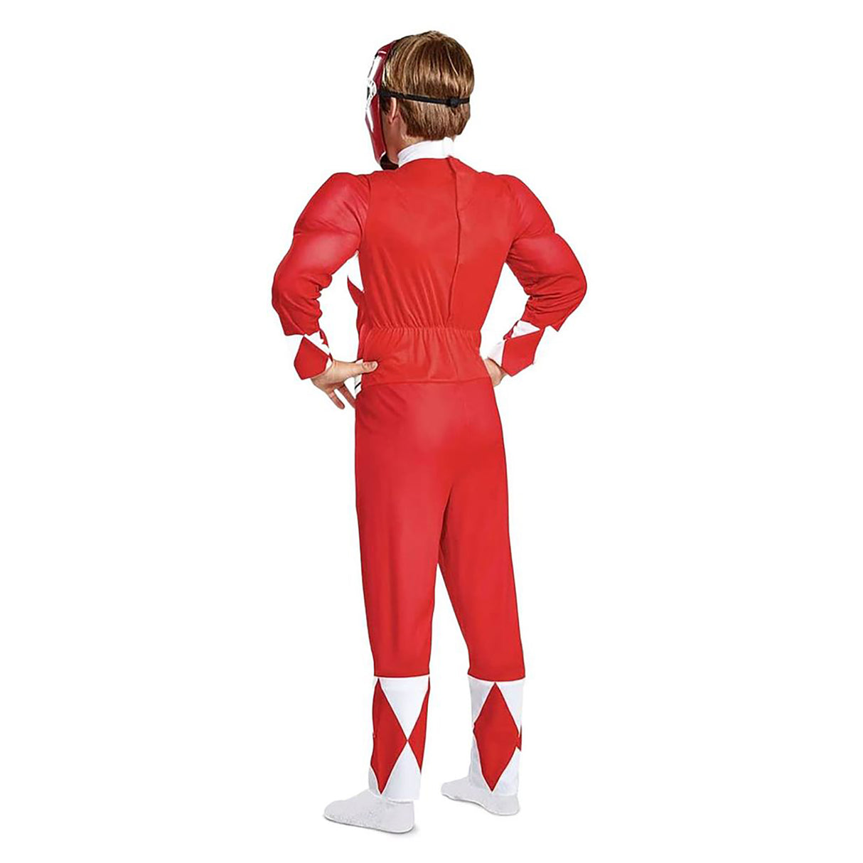 Rubies Power Rangers Red Ranger Fancy Dress Costume, Red (7-8 years)