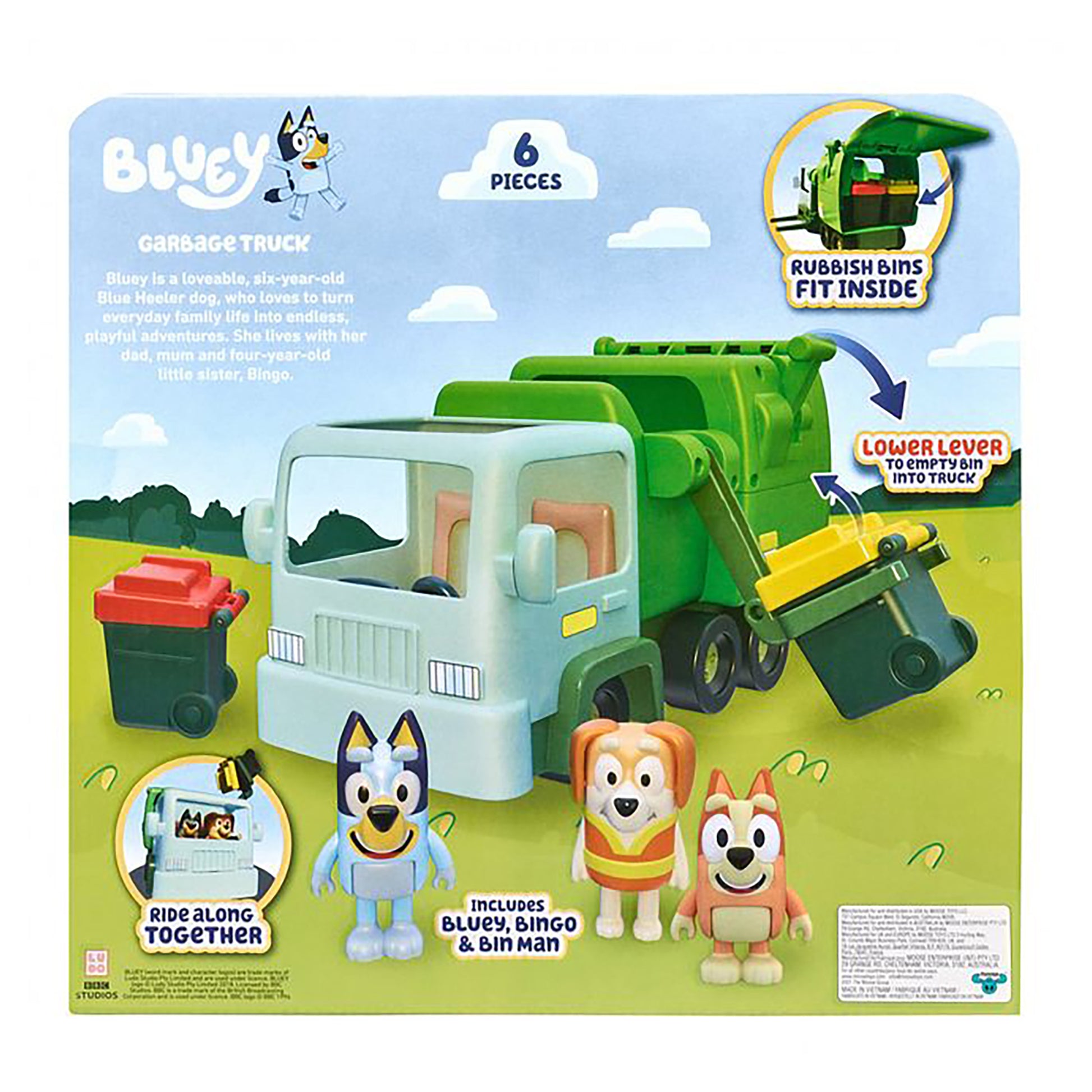 Bluey Garbage Truck Playset