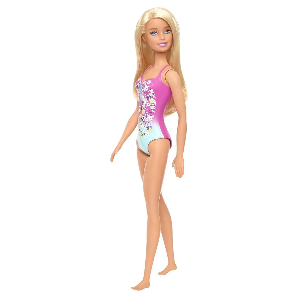 Barbie Swimsuit Doll - Pink & Blue Swimsuit
