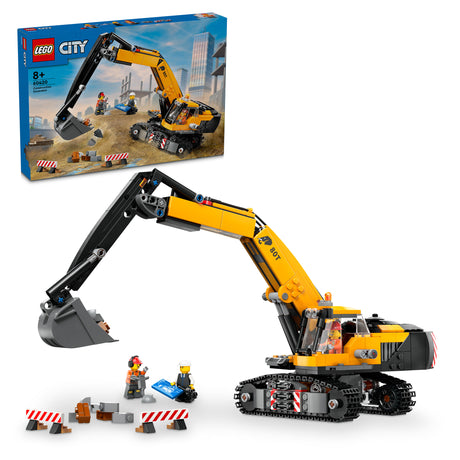 LEGO City Yellow Construction Excavator 60420 (633 pieces)