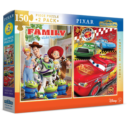 Harlington Kids Premium 150pce Puzzle 2 Pack Pixar