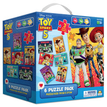 Toy Story 5 6 Puzzle Pack 2 x 35pce, 2 x 40pce & 2 x 48pce