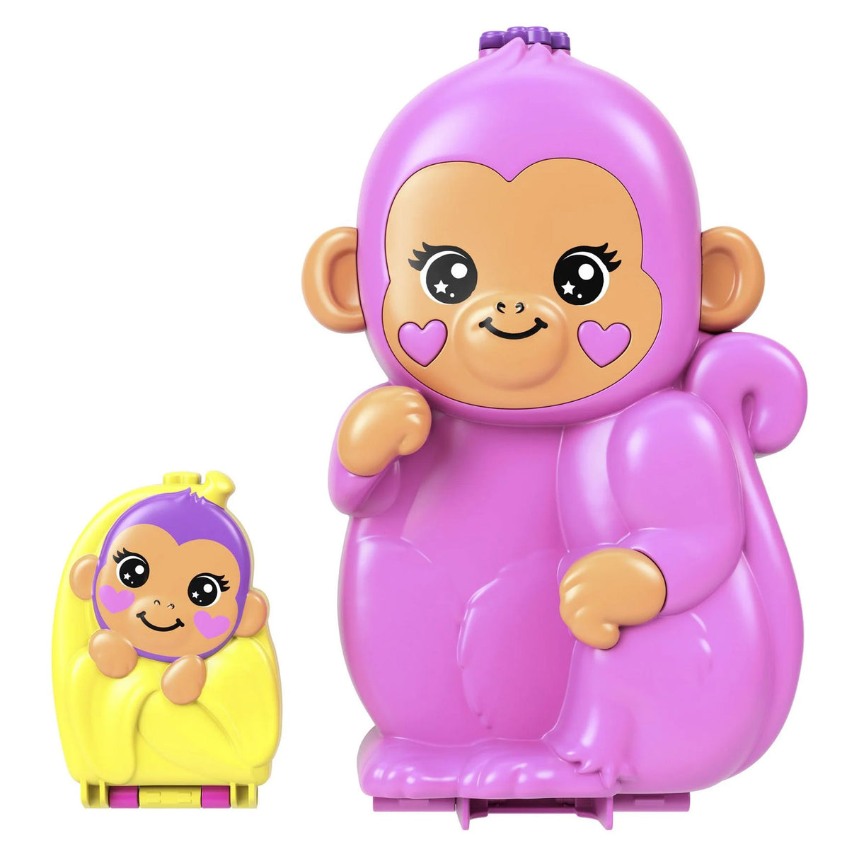 Polly Pocket Large Wearable Compact Momma Monkey & Baby