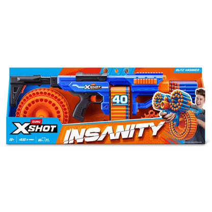 X-SHOT Insanity Blitz Hammer with 48 Darts