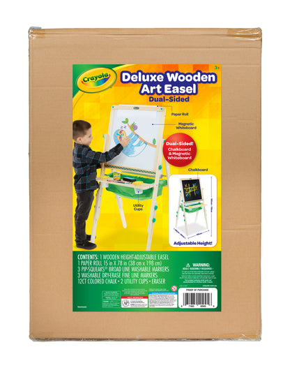 Crayola Kids Deluxe Wooden Art Easel