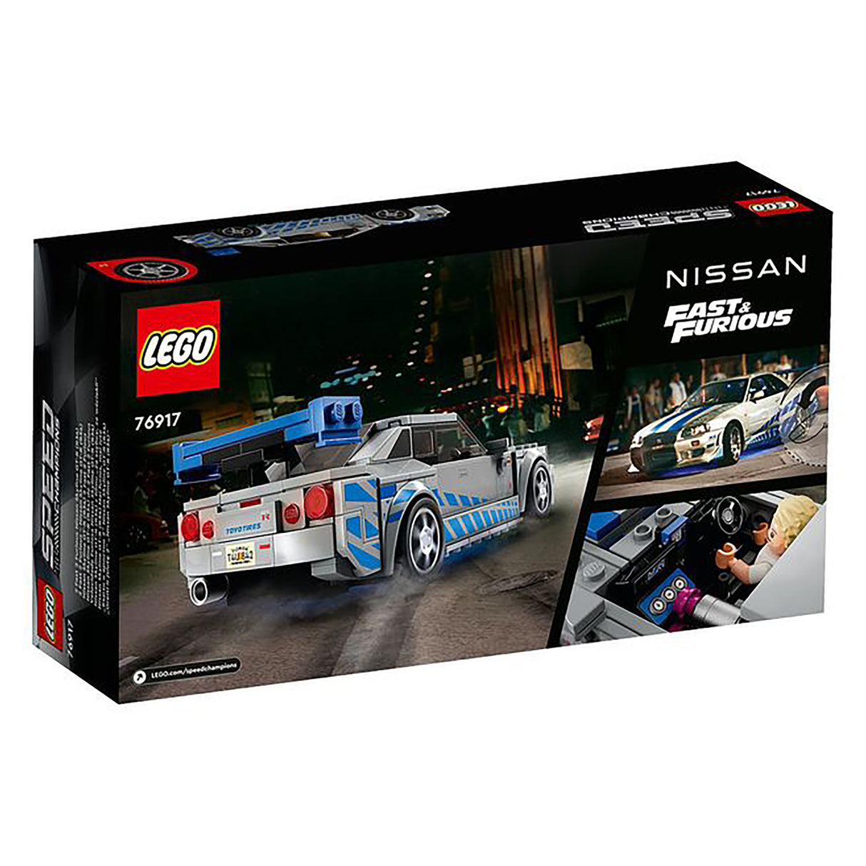LEGO Speed Champions 2 Fast 2 Furious Nissan Skyline GT-R (R34) 76917 (319 pieces)