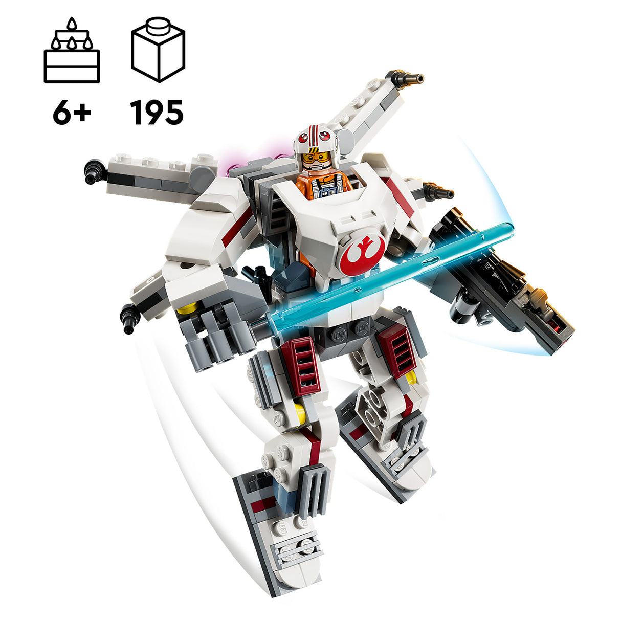 LEGO Star Wars Luke Skywalker X-Wing Mech 75390 (195 pieces)