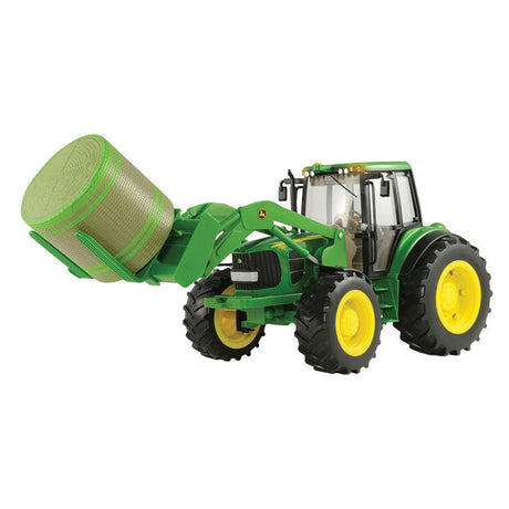 John Deere 1:16 Tractor with Bale Mover and Bale