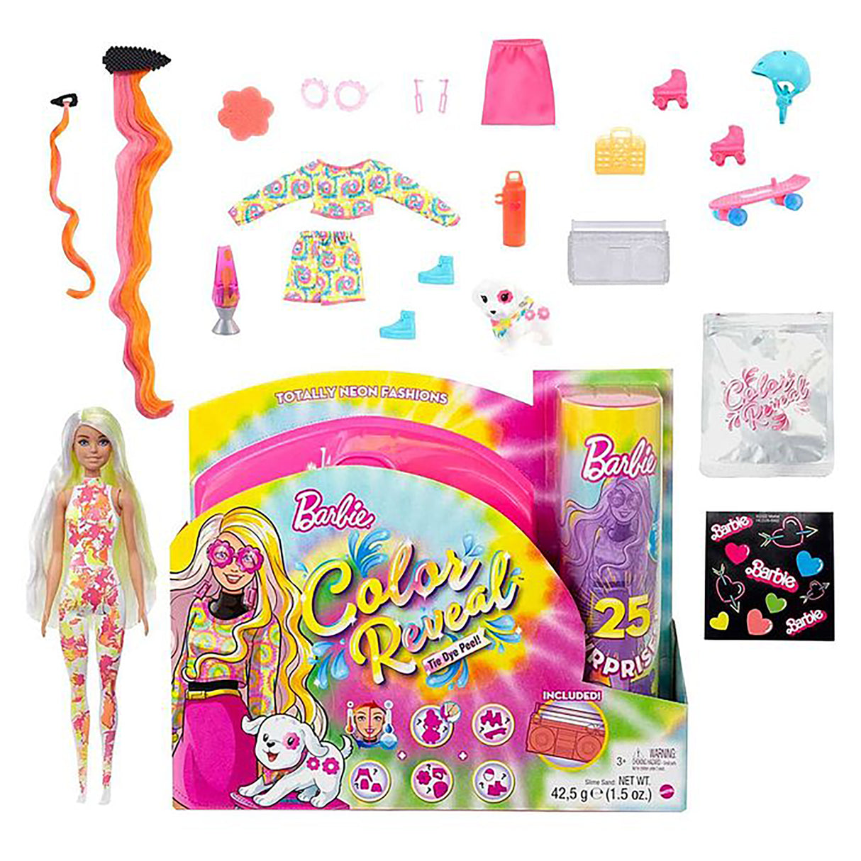 Barbie: Colour Reveal - Neon Tie-Dye Giftset
