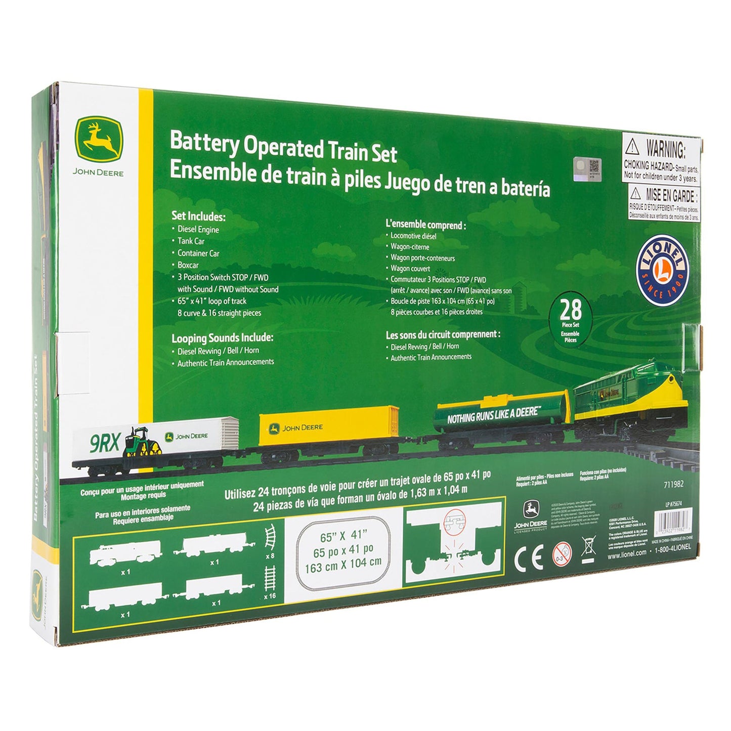 John Deere Battery Operated Mini Diesel Train Set