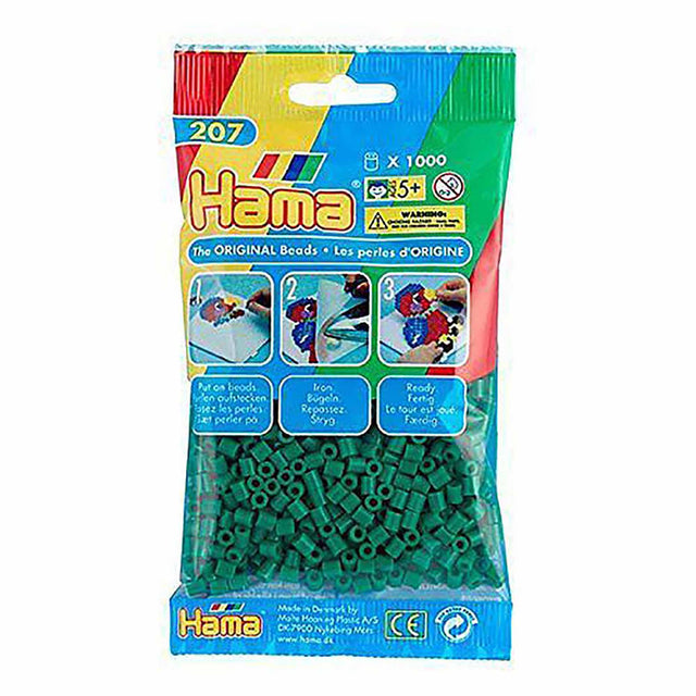Hama Beads Pack, Green (1000 Beads)