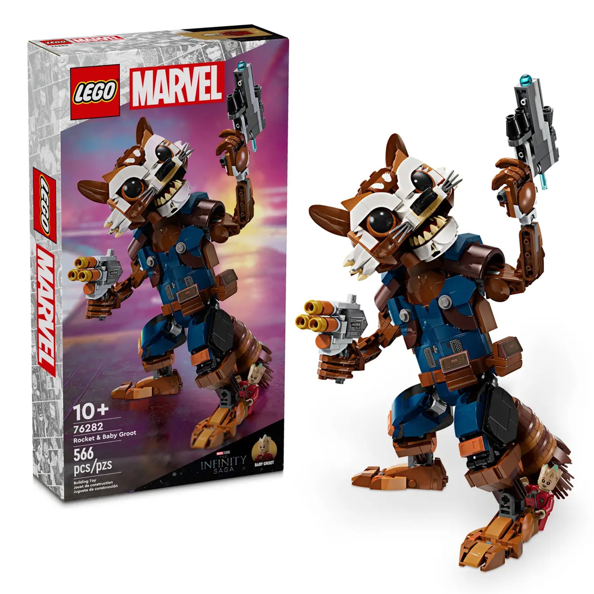 LEGO Marvel Rocket & Baby Groot 76282, (566-pieces)