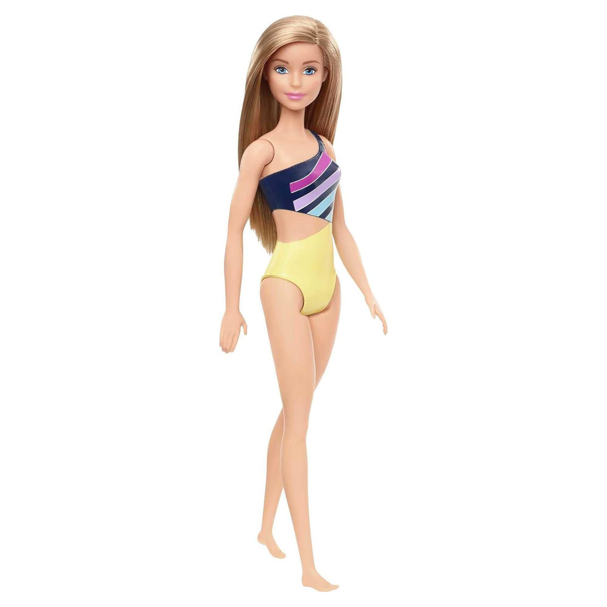 Barbie Swimsuit Doll - Purple & Yellow Swimsuit